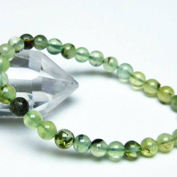 ルチル入り プレナイト ブレスレット 7mm [T228-3245]