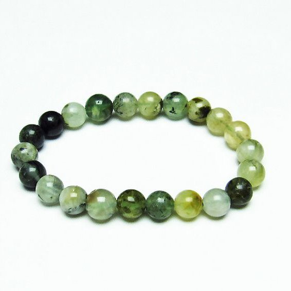 ルチル入り プレナイト ブレスレット 8mm [T228-3956]