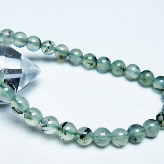 ルチル入り プレナイト ブレスレット 7mm [T228-4405]