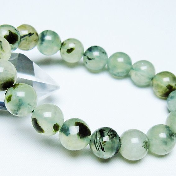 ルチル入り プレナイト ブレスレット 11mm [t228-4546]