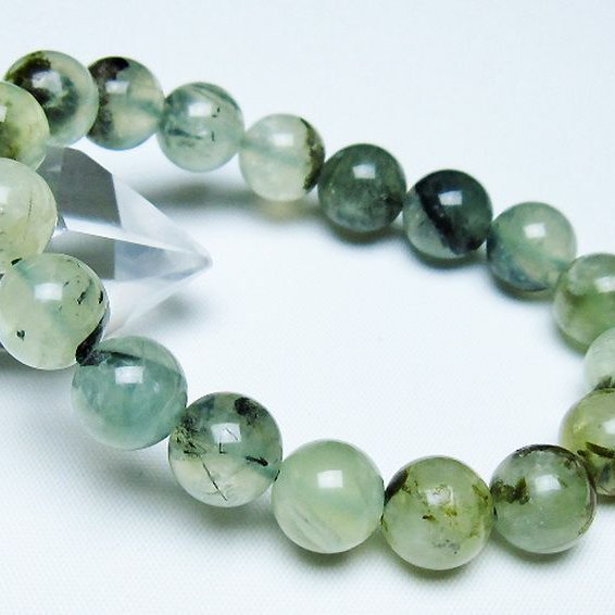 ルチル入り プレナイト ブレスレット 11mm [t228-4552]