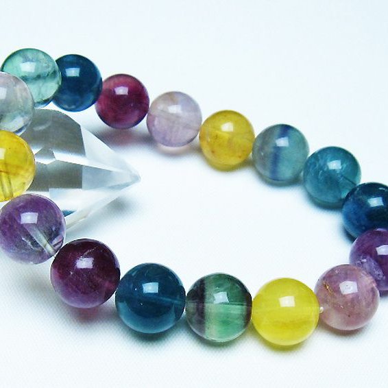 フローライト ブレスレット 12mm [t229-5363]