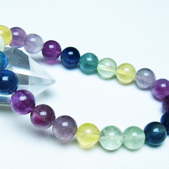 フローライト ブレスレット 9mm [t229-5454]