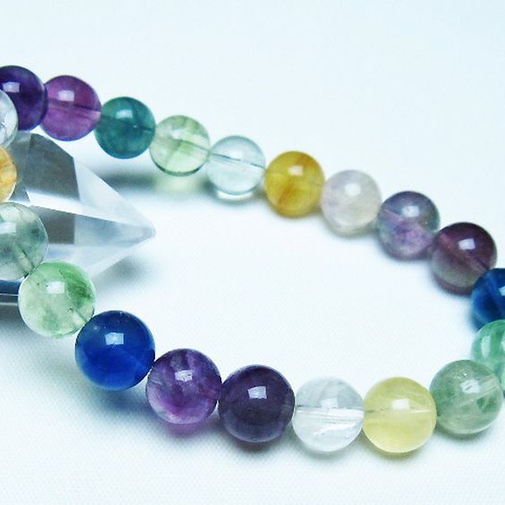 フローライト ブレスレット 9mm [t229-5456]