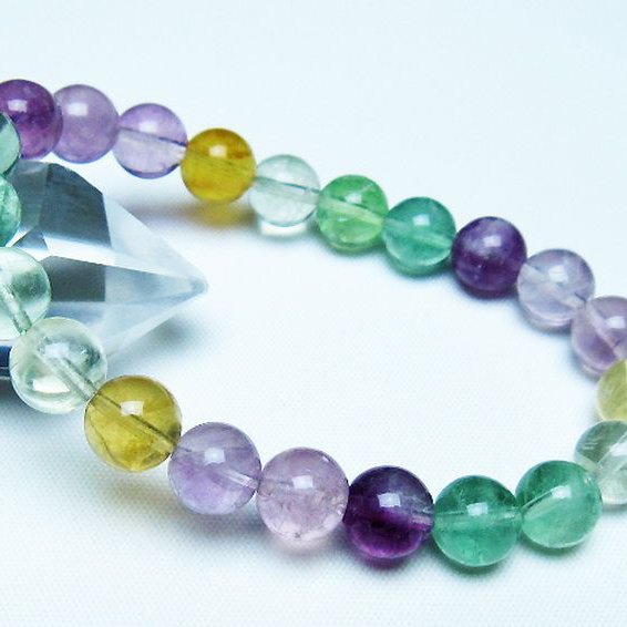 フローライト ブレスレット 9mm [t229-5462]