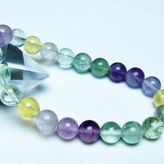 フローライト ブレスレット 8mm [t229-5472]