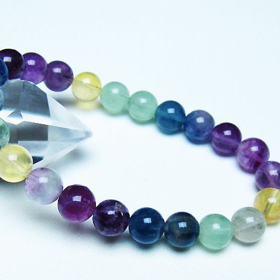 フローライト ブレスレット 8mm [t229-5473]