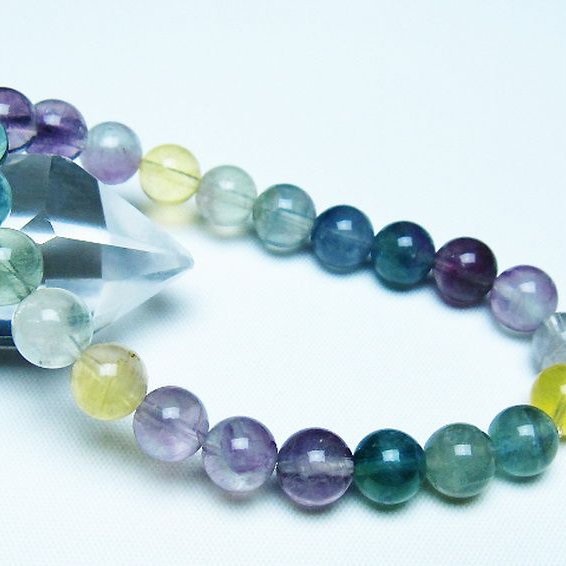 フローライト ブレスレット 8mm [t229-5476]