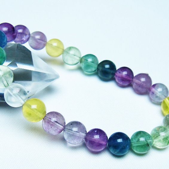 フローライト ブレスレット 8mm [t229-5477]