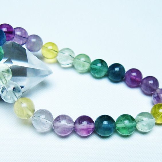 フローライト ブレスレット 8mm [t229-5490]