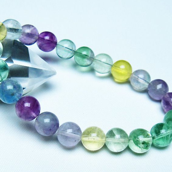 フローライト ブレスレット 9mm [t229-5499]