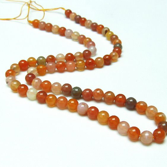 赤アゲート 一連 5mm [T232-1137]