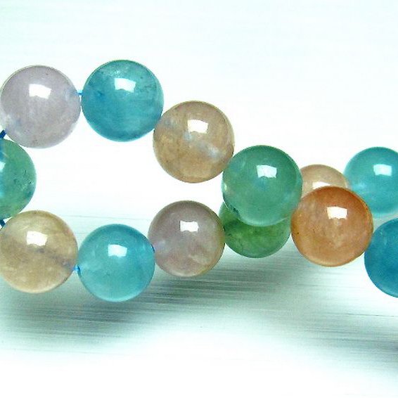 MIXベリル ブレスレット 緑柱石 10mm [T237-2332]