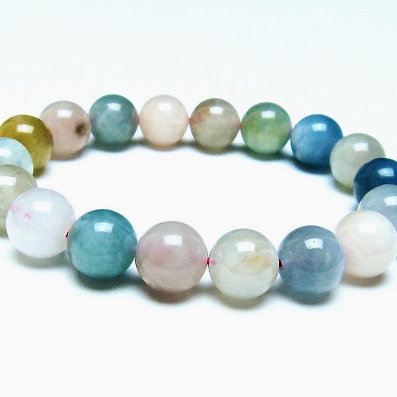 MIXベリル ブレスレット 緑柱石 11mm [T237-4079]