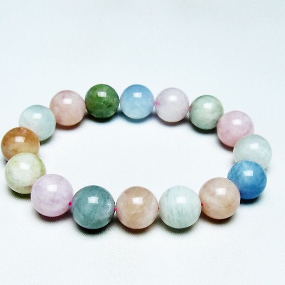 MIXベリル ブレスレット 緑柱石 13mm [T237-4112]