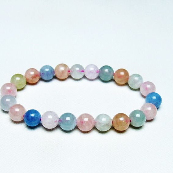 MIXベリル ブレスレット 緑柱石 9mm [T237-4138]