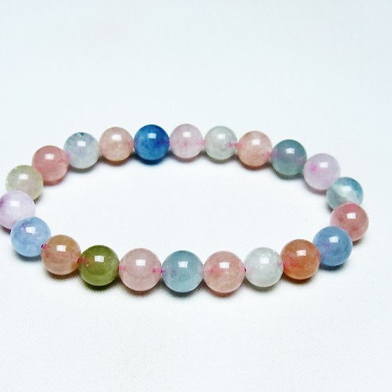 MIXベリル ブレスレット 緑柱石 9mm [T237-4242]