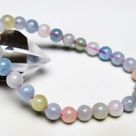 MIXベリル ブレスレット 緑柱石 7mm [T237-4435]