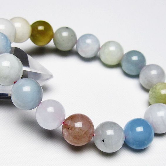 MIXベリル ブレスレット 緑柱石 11mm [T237-4518]