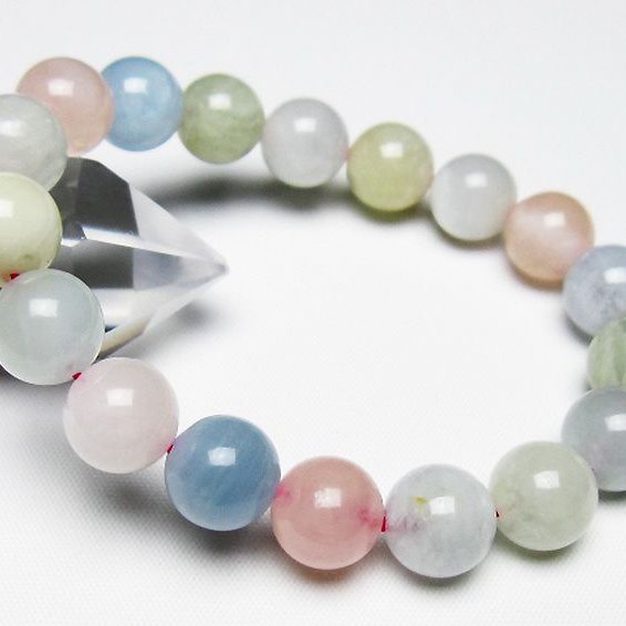 MIXベリル ブレスレット 緑柱石 11mm [T237-4559]