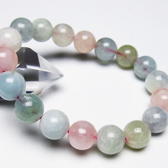 MIXベリル ブレスレット 緑柱石 11mm [t237-4589]