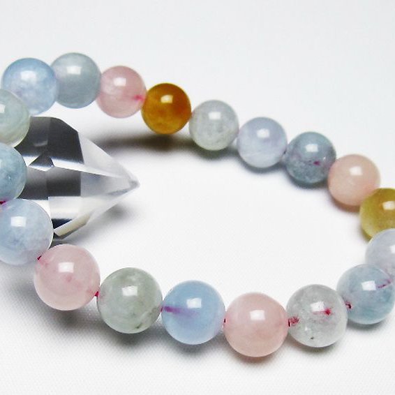 MIXベリル ブレスレット 緑柱石 11mm [T237-4590]