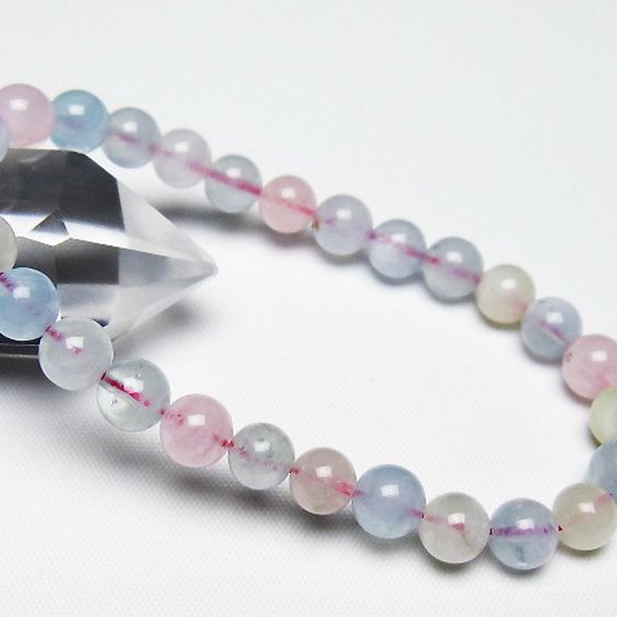 MIXベリル ブレスレット 緑柱石 7mm [t237-4603]