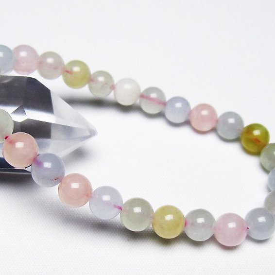 MIXベリル ブレスレット 緑柱石 7mm [T237-4604]