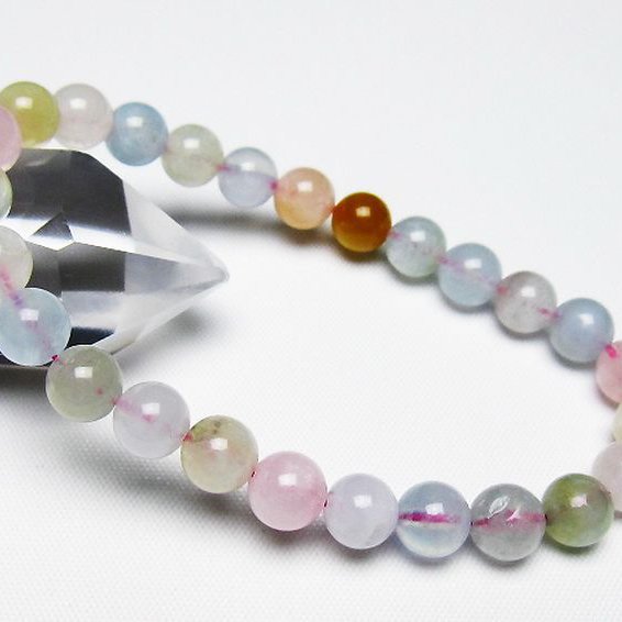 MIXベリル ブレスレット 緑柱石 7mm [T237-4607]