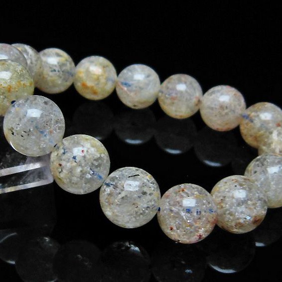 ホワイトガーデンファントムクォーツ ブレスレット 13mm [T239-2008]