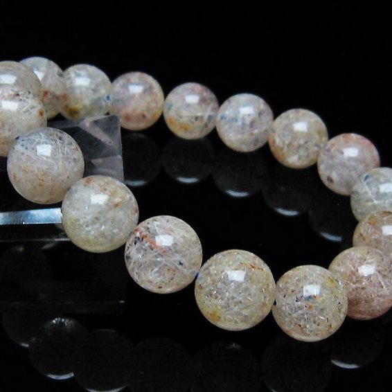 ホワイトガーデンファントムクォーツ ブレスレット 11mm [T239-2089]