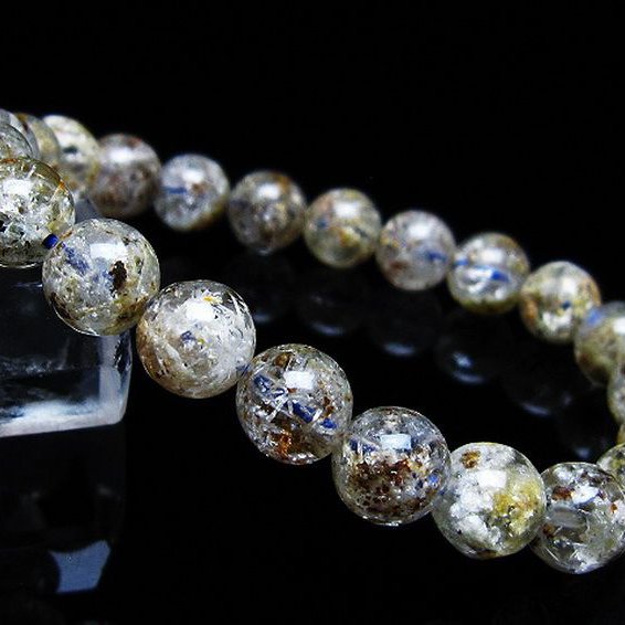 ホワイトガーデンファントムクォーツ ブレスレット 9mm [T239-3158]