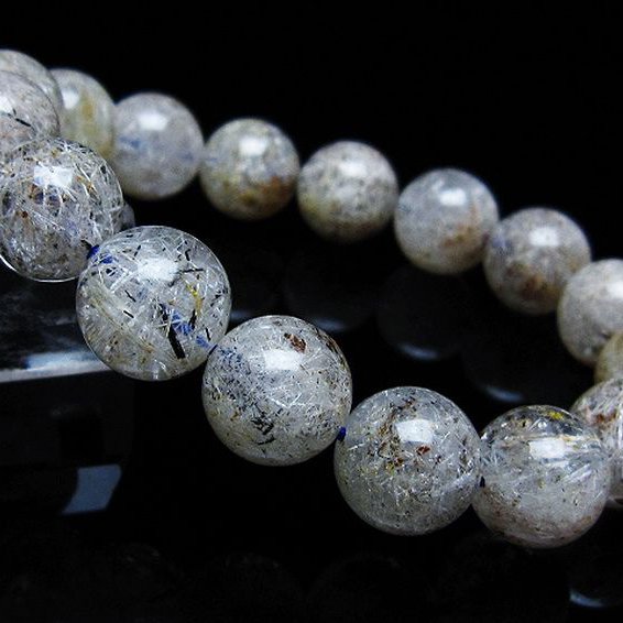 ホワイトガーデンファントムクォーツ ブレスレット 13mm [T239-3163]