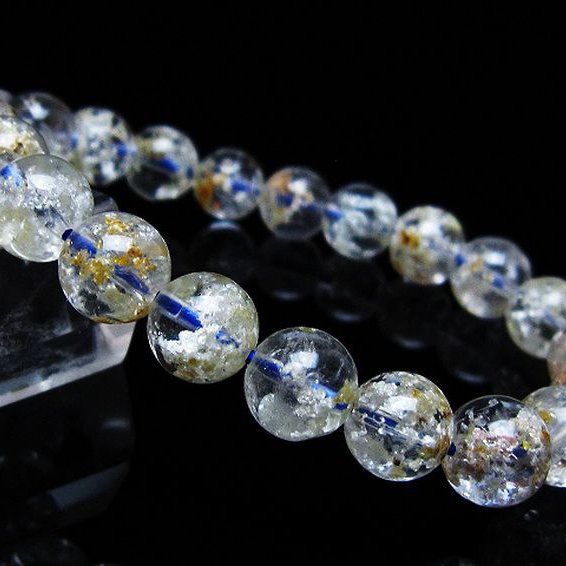 ホワイトガーデンファントムクォーツ ブレスレット 9mm [t239-3178]