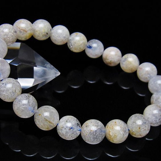 ホワイトガーデンファントムクォーツ ブレスレット 9mm [T239-3262]