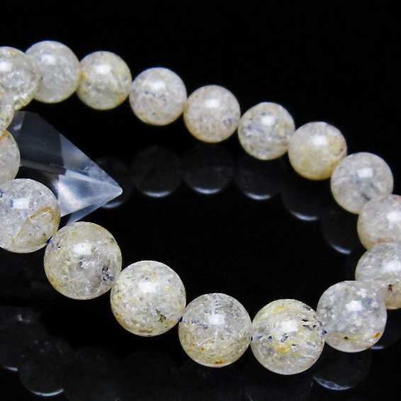 ホワイトガーデンファントムクォーツ ブレスレット 11mm [t239-3270]
