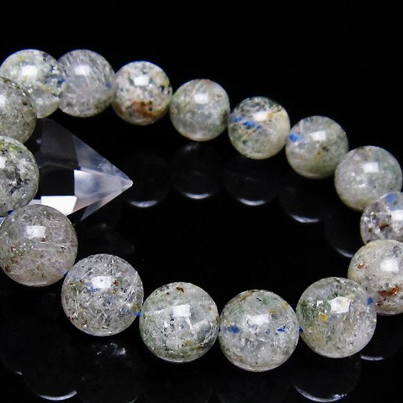 ホワイトガーデンファントムクォーツ ブレスレット 14mm [T239-3277]