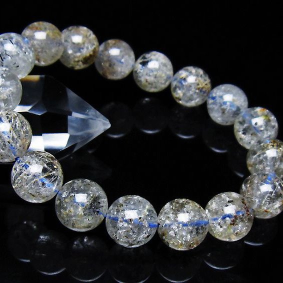 ホワイトガーデンファントムクォーツ ブレスレット 12mm [t239-3348]