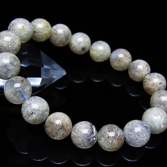 ホワイトガーデンファントムクォーツ ブレスレット 11mm [t239-3423]