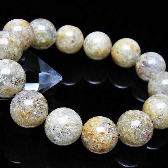 ホワイトガーデンファントムクォーツ ブレスレット 15mm [t239-3519]