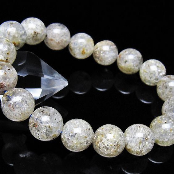 ホワイトガーデンファントムクォーツ ブレスレット 12mm [t239-3537]