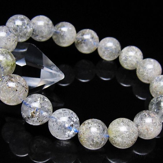 ホワイトガーデンファントムクォーツ ブレスレット 12mm [t239-3573]