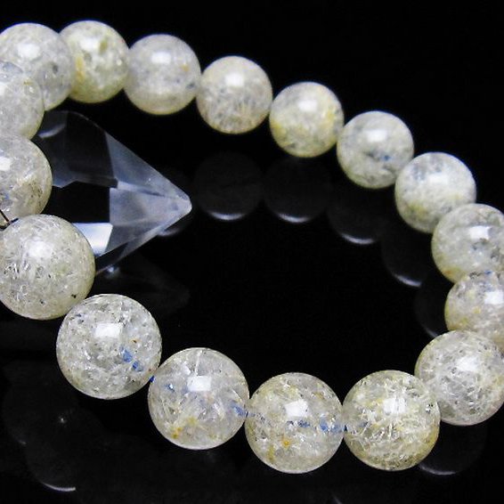 ホワイトガーデンファントムクォーツ ブレスレット 12mm [t239-3587]