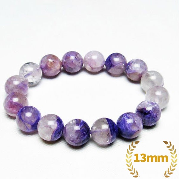 チャロアイト ブレスレット 13mm/カラーセラピー（パープル）/[T24-8680]