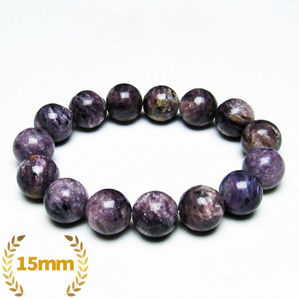 チャロアイト ブレスレット 15mm/カラーセラピー（パープル）/[T24-8895]