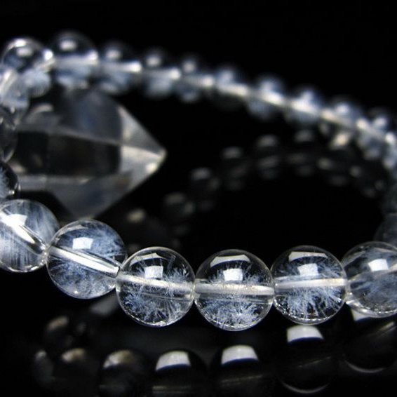 ホワイトスタークォーツ ブレスレット 8mm [T241-2370]