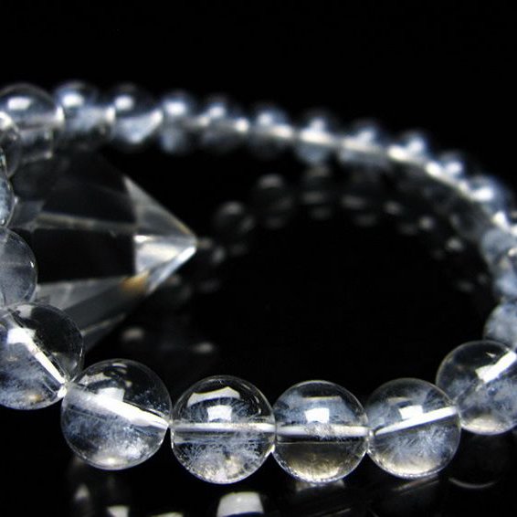 ホワイトスタークォーツ ブレスレット 8mm [T241-2383]