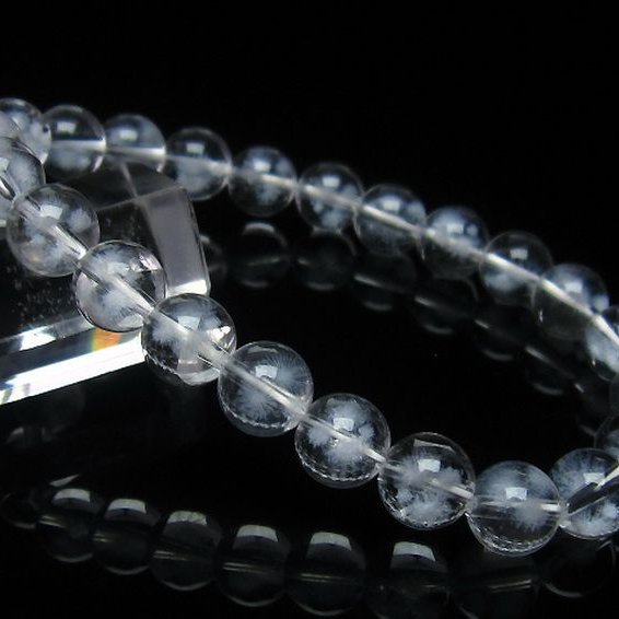 ホワイトスタークォーツ ブレスレット 8mm [T241-2458]