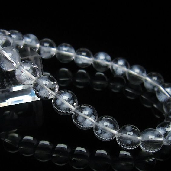 ホワイトスタークォーツ ブレスレット 8mm [T241-2476]