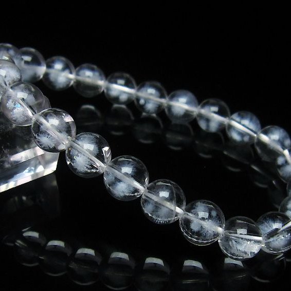 ホワイトスタークォーツ ブレスレット 8mm [T241-2486]